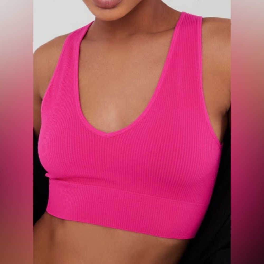 Garage Pink Crop Tank Top